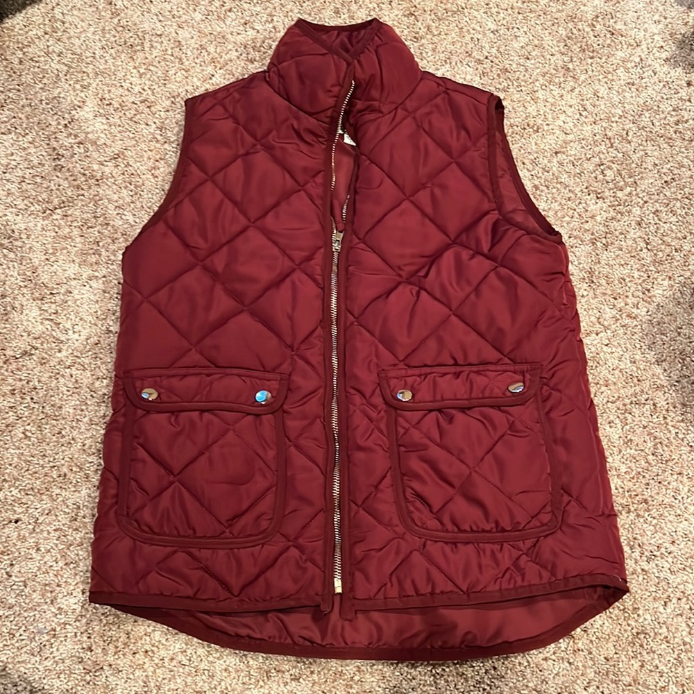 Marroon and gold vest